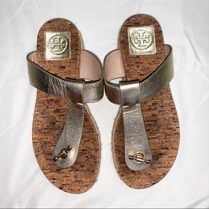 Tory Burch Sandals Size 7M Gold